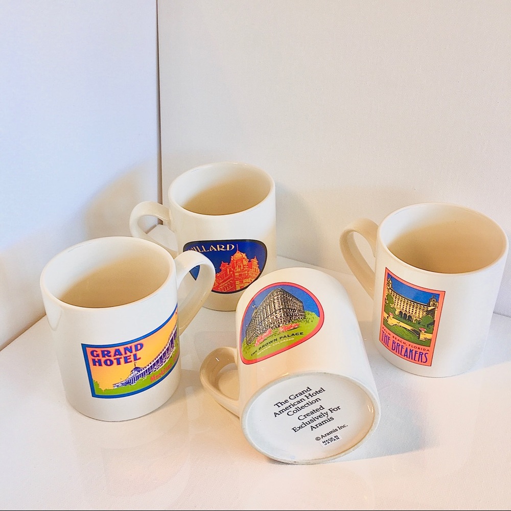 Set of 4 vintage mugs